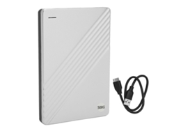Disco Duro Externo Móvil Ultrathin De 2.5 Pulgadas, 500gb, Usb3.0, Color Plata