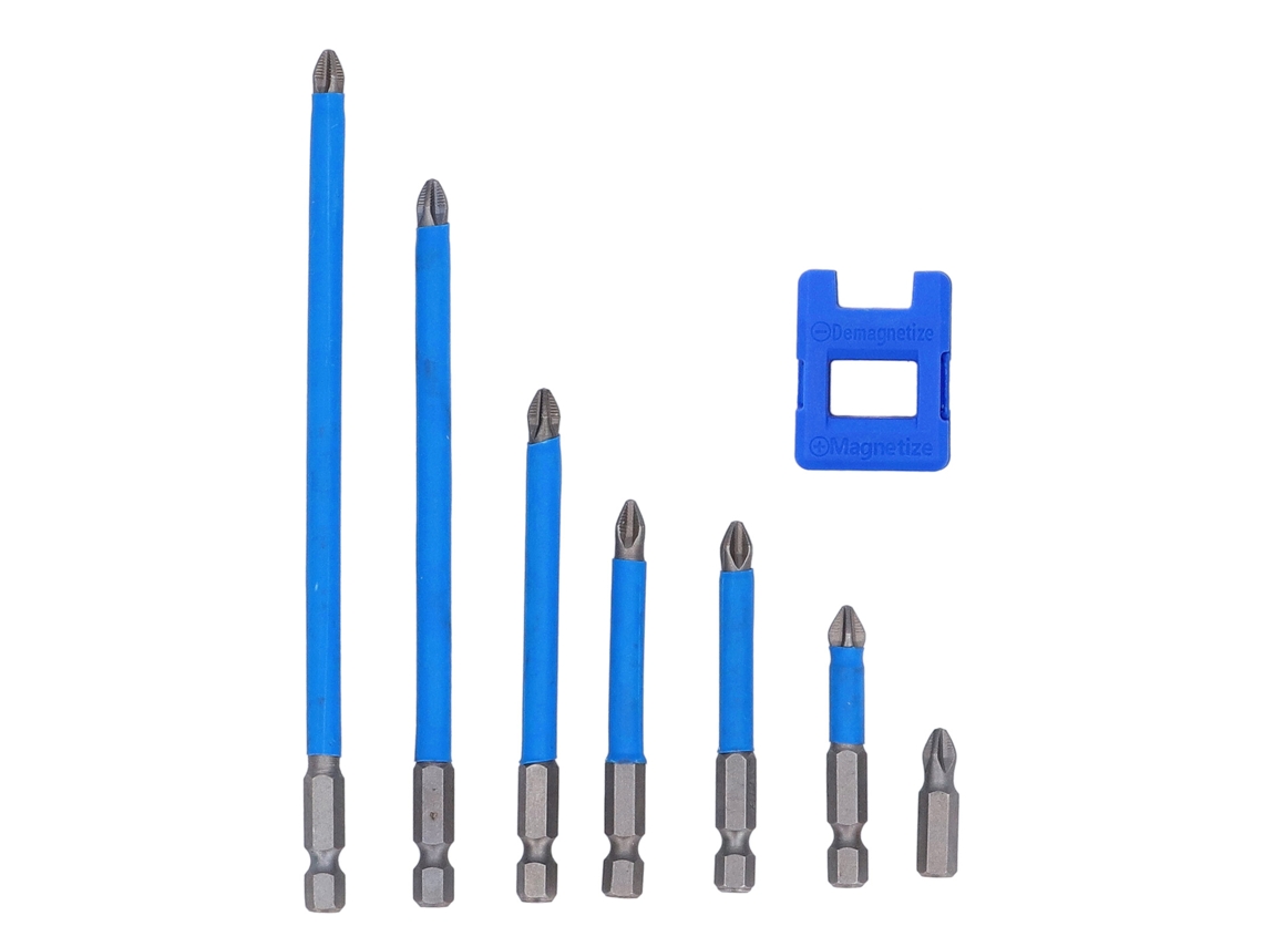 7pcs Juego De Brocas De Destornillador Cruz Ph2 Magnético Para Taladro Eléctrico Con Magnetizador