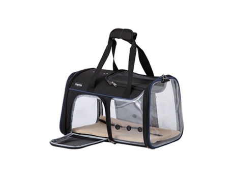 Transportín para mascotas Transparente JFK Negro/Azul