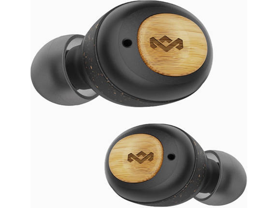 Auriculares Bluetooth True Wireless HOUSE MARLEY EM-JE131-C (In Ear - Micrófono - Negro)