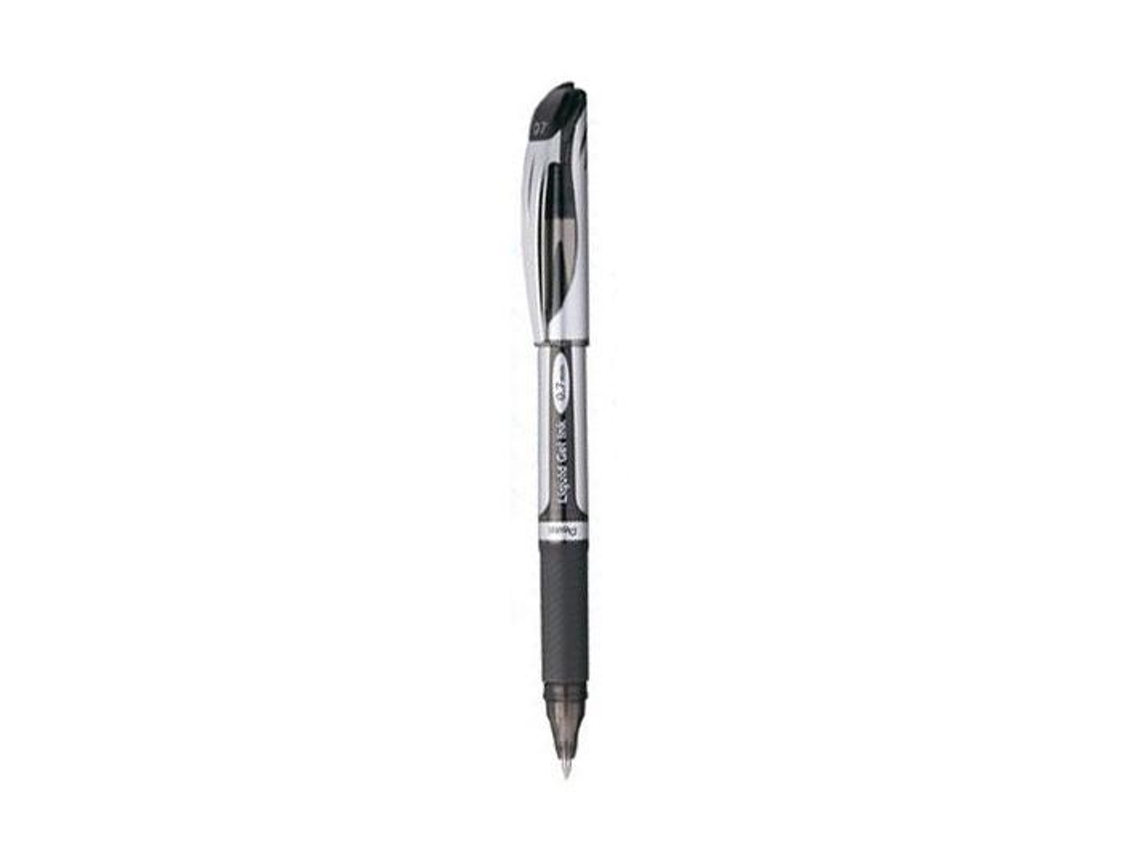 Roller Pentel Bl57 Energel Ponta Metal Preto