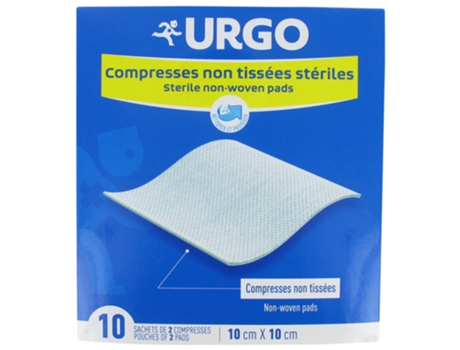 Hisopos Estériles no Tejidos 10 Cm X 10 Cm 10 Bolsas de 2 Hisopos URGO