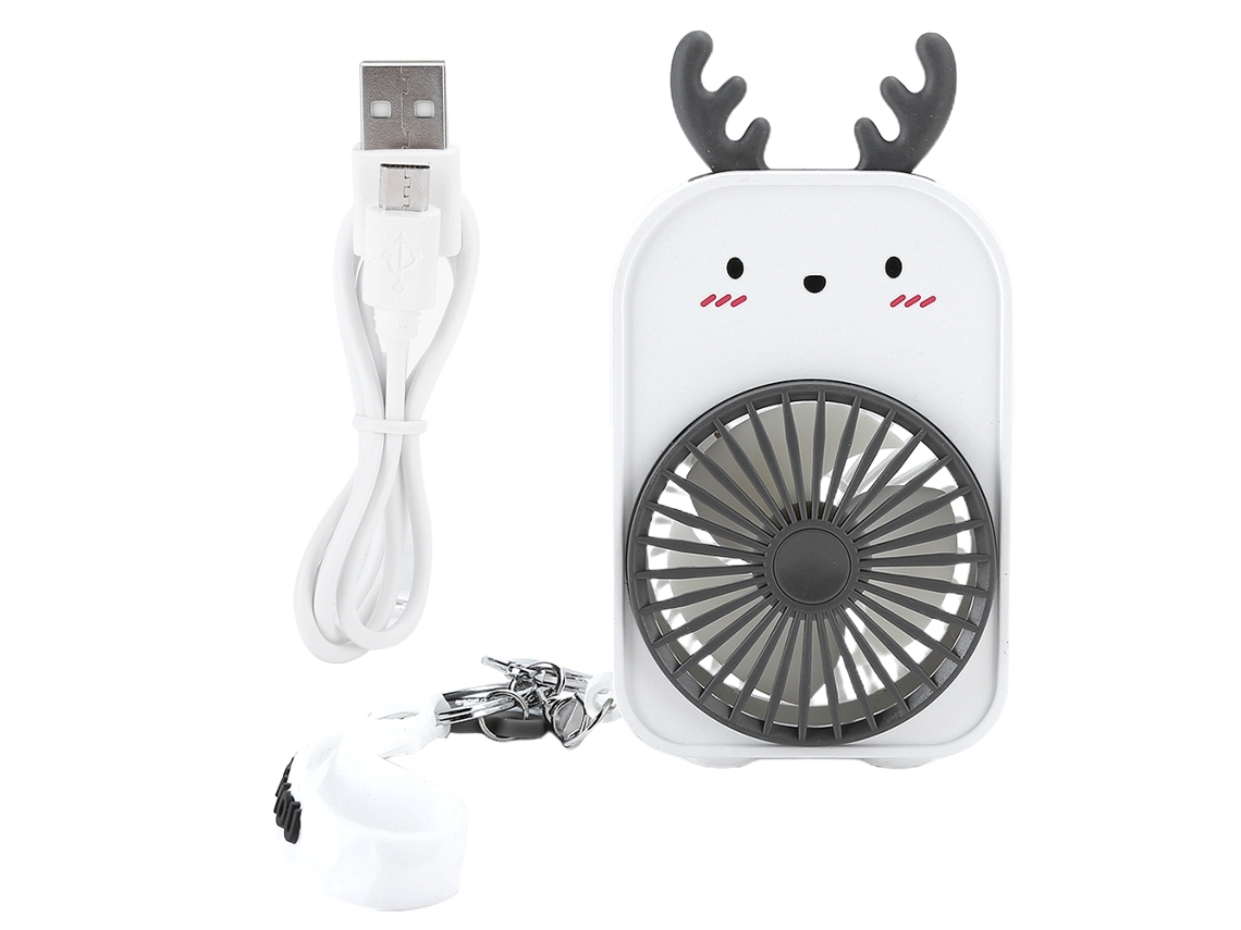 Chaveiro Ventilador Portátil Recarregável, Ventilador Usb Silencioso De Mão.