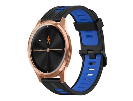 Correa Smartwatch Para Garmin Move Luxe 20Mm Negro-Azul VENISYMLIS