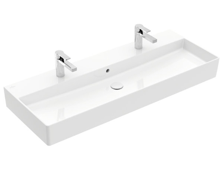 Lavabo mural Villeroy &amp, Boch Memento 2.0, 1200 x 470 mm, , con rebosadero, pulido, 4A22CK