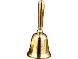 Campana De Mano Con Pentagrama Vintage, Mini Instrumento Musical Antiguo De Latón Para Rituales.
