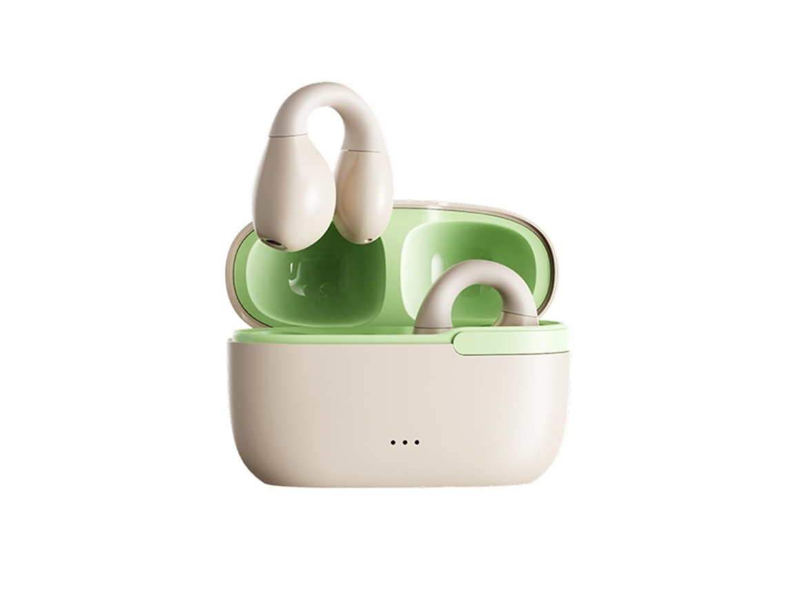 YEMAESRE Auriculares Bluetooth de conducción ósea de trabajo Beige