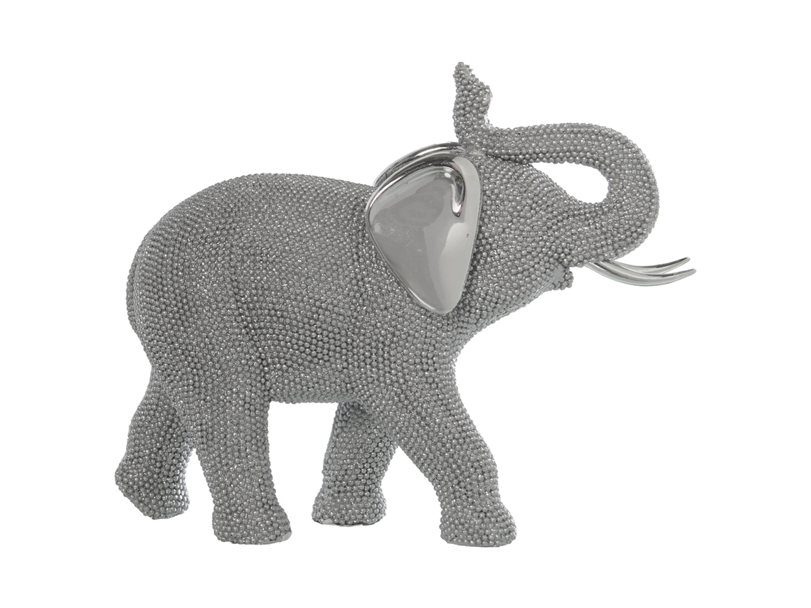 Figura Decorativa DRW (Resina - Plateado)