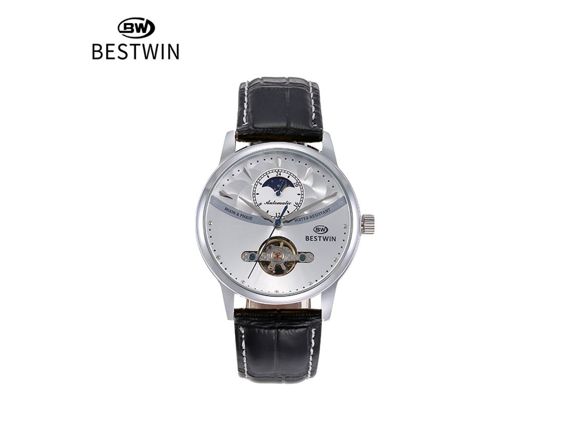 Reloj Mecánico Esqueleto Para Hombre (blanco)