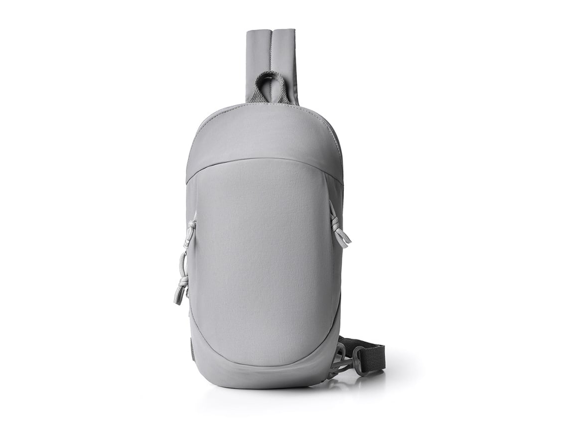 Mochila antirrobo (gris), bolso pequeño para actividades al aire libre, bandolera ligera.