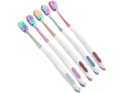 Cepillo De Dientes Reutilizable Y Duradero, Ideal Para La Salud Bucal, Con Cerdas Medianas, Cabezal Compacto Y Mango Ergonómico Para Un Cepillado Cómo