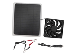 2026 Store-kit Ventilador Panel Solar 10w Ligero Para Invernadero Casa Mascota Casa En El Árbol Cargador Solar