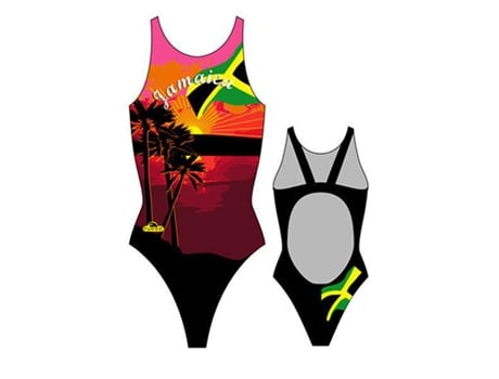 Traje de baño para Mujer TURBO Jamaica Pro Resist Multicolor para Natacion (XXL)