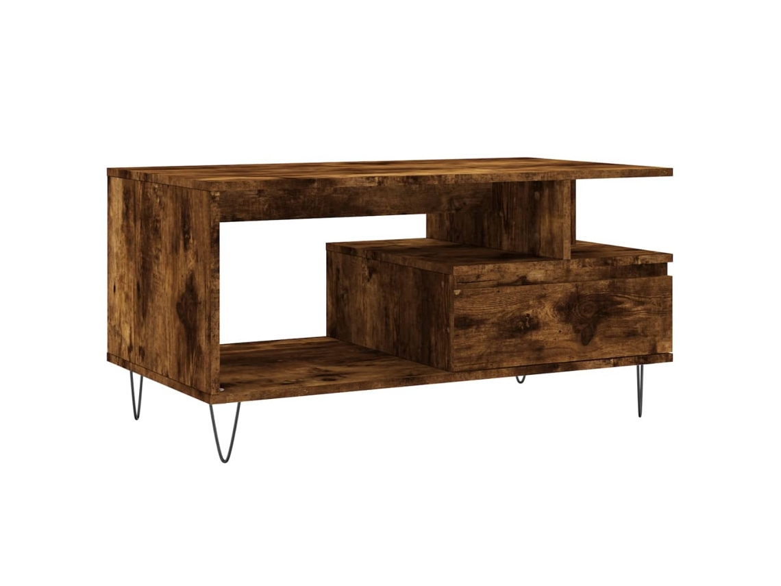 Mesa de centro Derivatives Madera de Roble Ahumado MAISON EXCLUSIVE (90x49x45 cm)