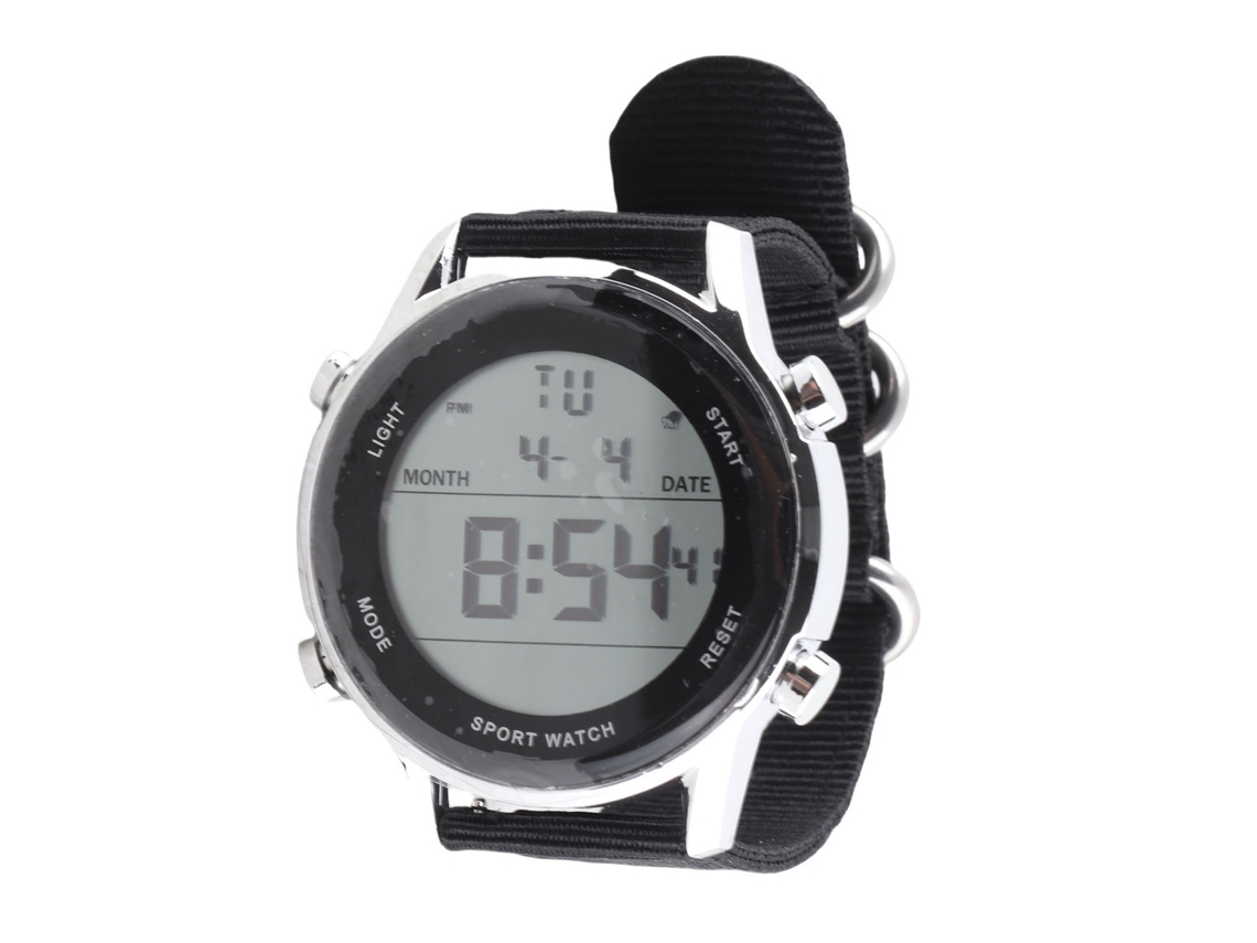 Reloj Deportivo Digital Impermeable Con Doble Huso Horario Para Hombre