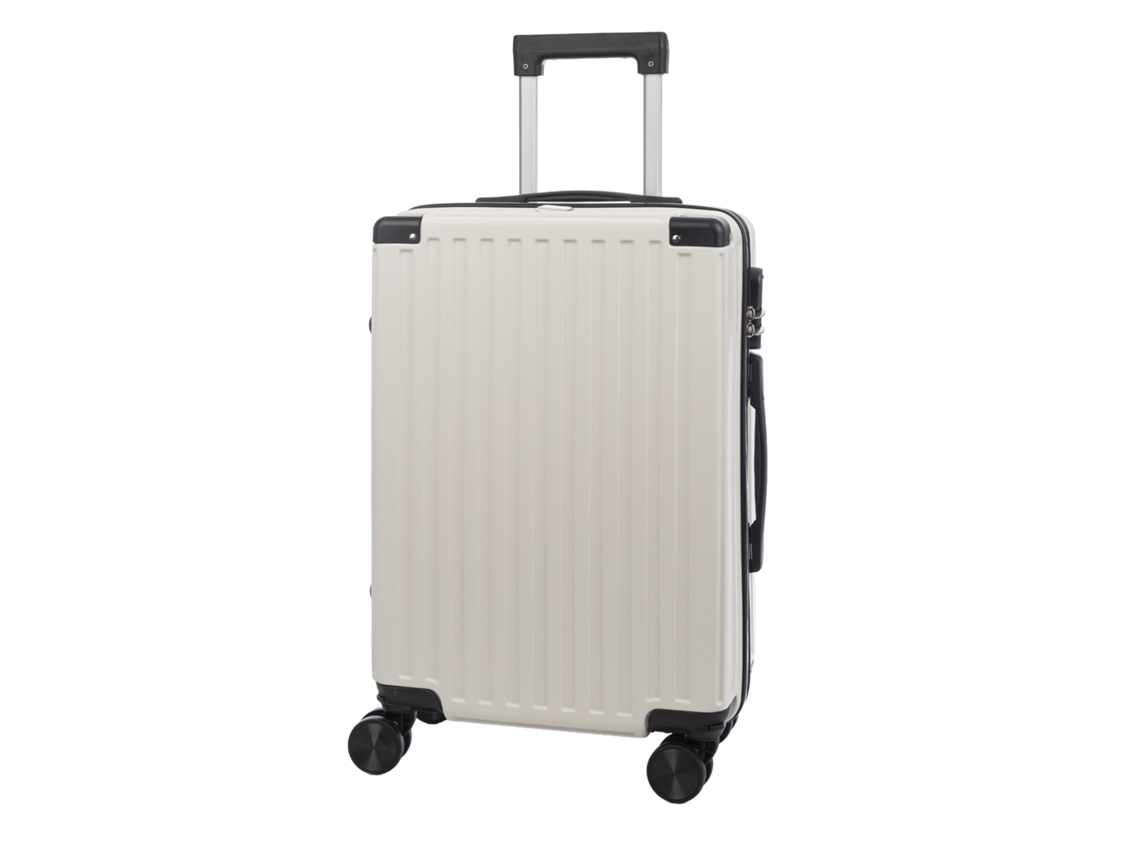 Maleta De Cabina Trolley En Material Ligero De Abs De Alta Resistencia Con Esquinas Reforzadas. Cerradura Numérica Y 4 Ruedas Dobles Extraíbles.