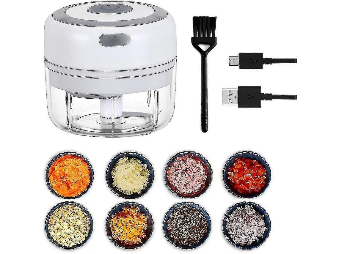 Mini trituradora de ajos, licuadora, procesador de alimentos eléctrico USB para cocina Nostalgia88