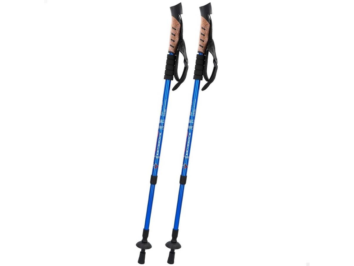 Bastones de Caminata AKTIVE (Azul - Aluminio - 5x5x135 cm)