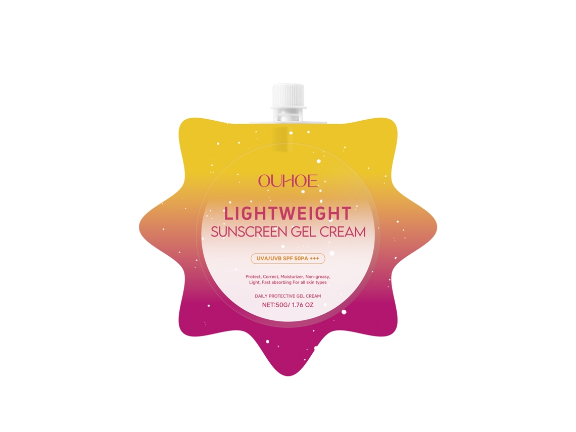 Crema en gel iluminadora con protector solar