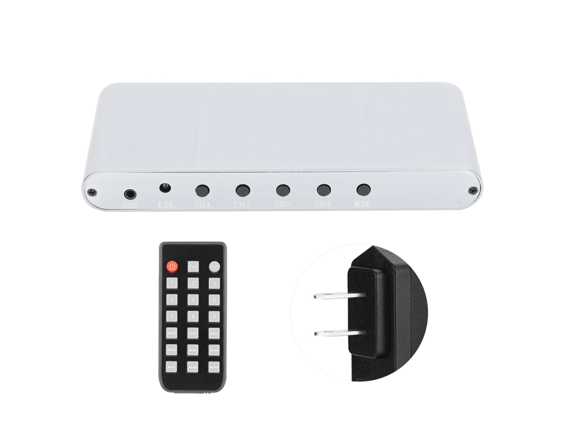 Divisor Hdmi (conmutador Hdmi 4 Vías Ultra Hd Con Visualización Multivista)