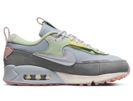 Tenis Deportivas NIKE Air Max 90 Futura Mujer (Gris -Tejido, Material Sintético -38,5)