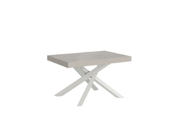 Mesa extensible 90x120/380 cm Volantis estructura cashmere blanco