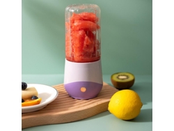 Taza Exprimidora Eléctrica Multifuncional Recargable Por Usb Para Hacer Jugo En La Oficina CHRUI Púrpura