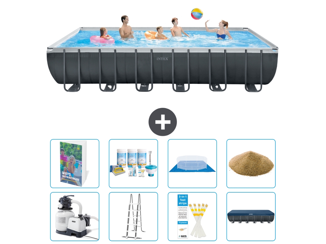 Intex Piscina Ultra Xtr Retangular - 732x366x132 Cm - 9-peças S569