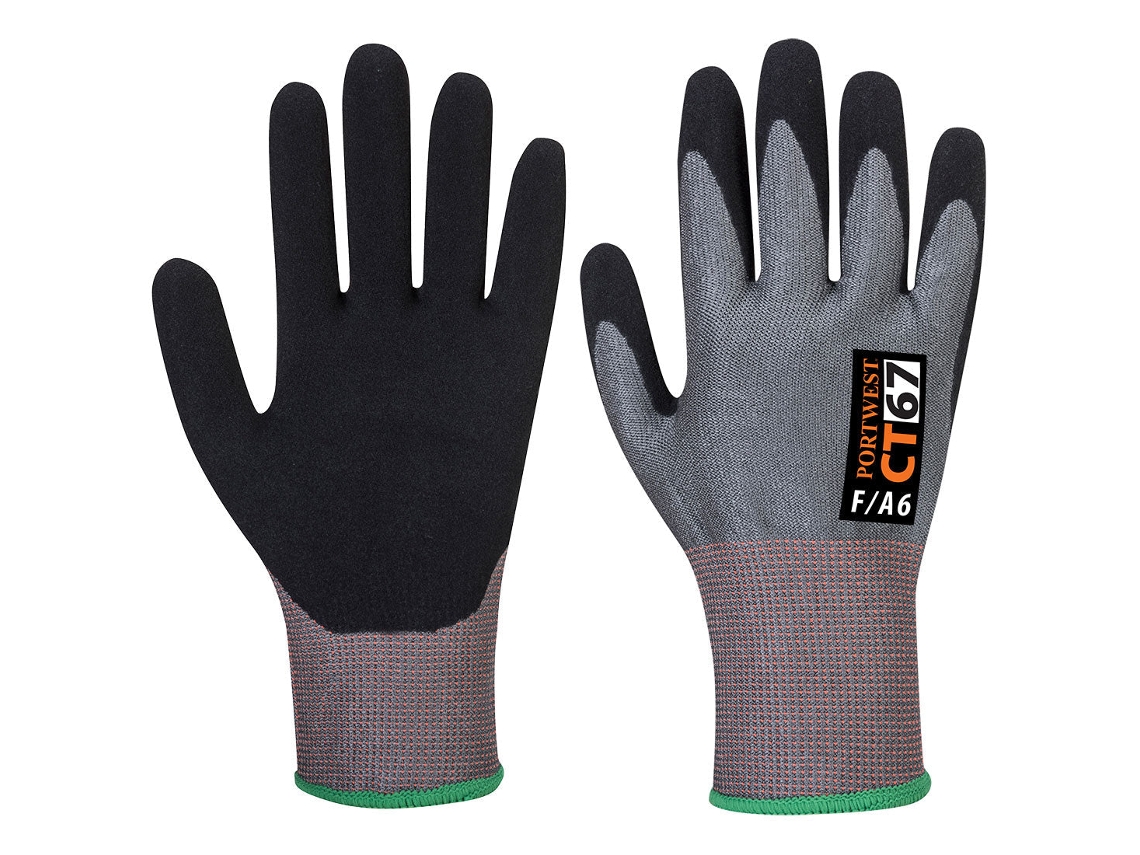 Guantes Cs Corte F13 Nitrilo: Protección Y Agarre Perfectos Gris Negro / Xs