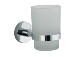 Soporte de pared para cepillo de dientes y taza, acero inoxidable, baño