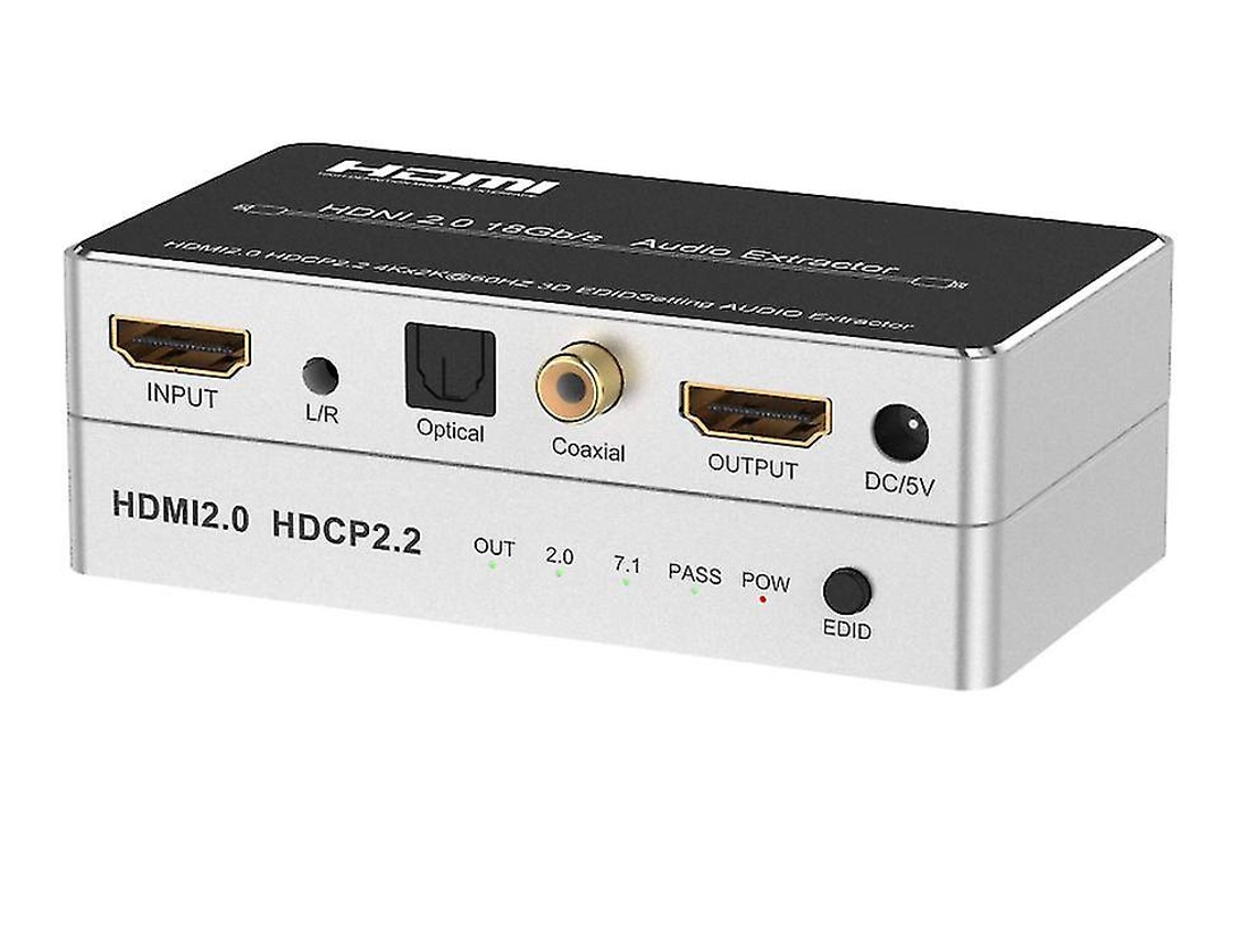 Extractor De Audio Hdmi 2.0 Hdmi YIZHOOD Inf190 Negro