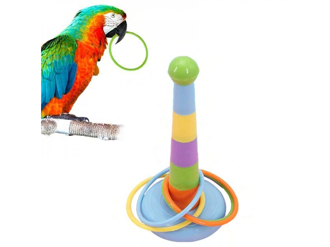Mini Anillo De Juguete Para Loros: Desarrollo De La Inteligencia, Entrenamiento, Actividad, Colorido.