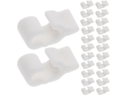 Conectores Plástico Blanco Estanterías Modulares 48 Piezas Clips Fijación Cubos Almacenamiento Alambre