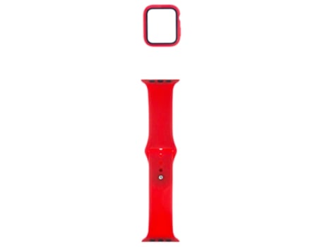 Correa + Protección De La Caja Del Reloj Para Apple Watch SKYHE 44Mm (Rojo)