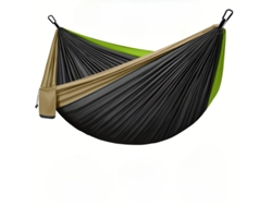 Hamaca de camping de 300x200 cm en tela de paracaídas, incluye mosquetones Tommy01