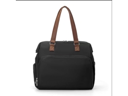 Bolso bandolera impermeable y ligero para maternidad/bebé, ideal para salidas y durante el embarazo. Negro, sin logotipo de Yunzii.