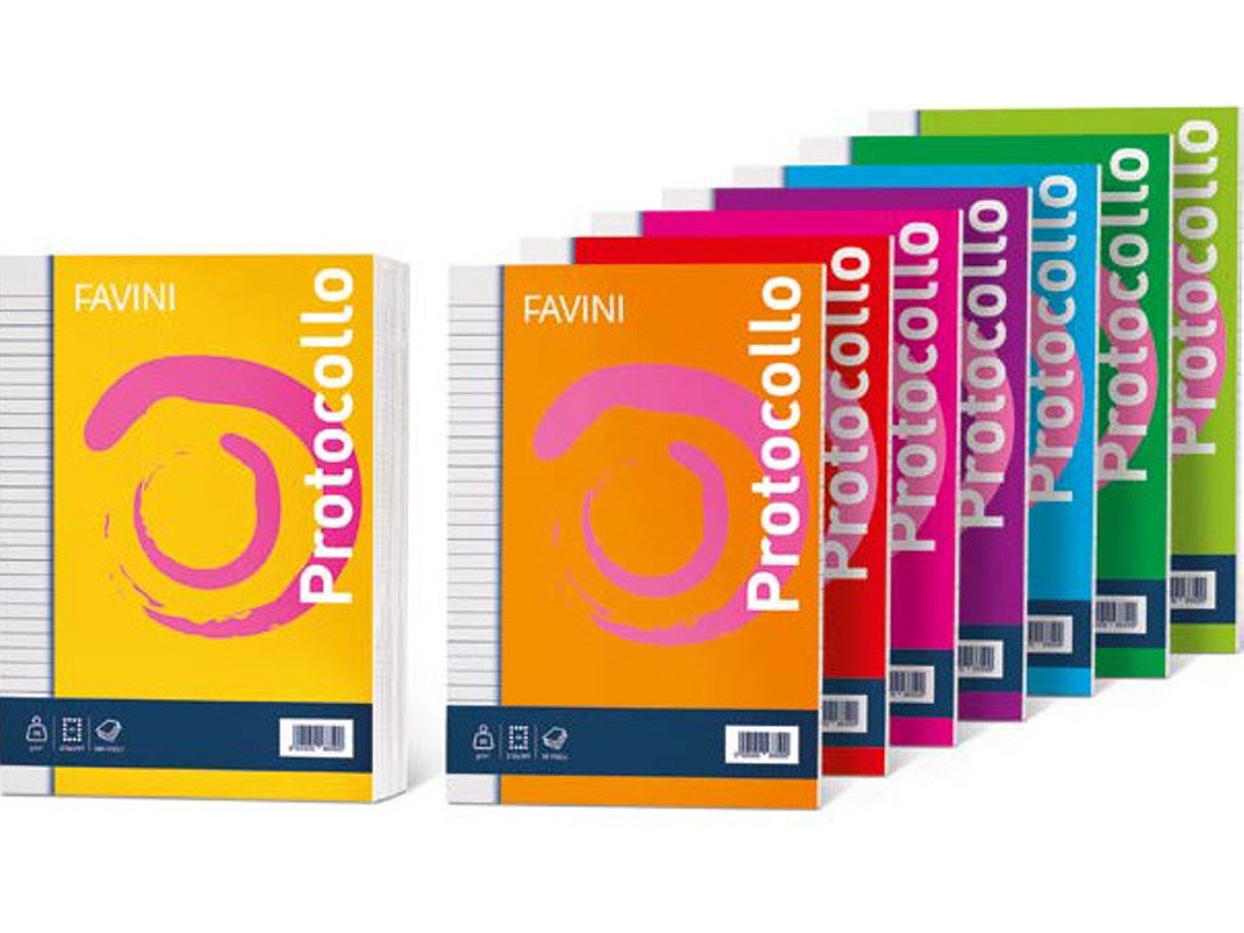 FAVINI Protocollo Cuaderno Y Block A4 30 Hojas Blanco