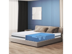 Colchón Individual 85X190 de Espuma Viscoelástica Ortopédica Altura 20 cm Fabricado en Italia THE WHITE STONE