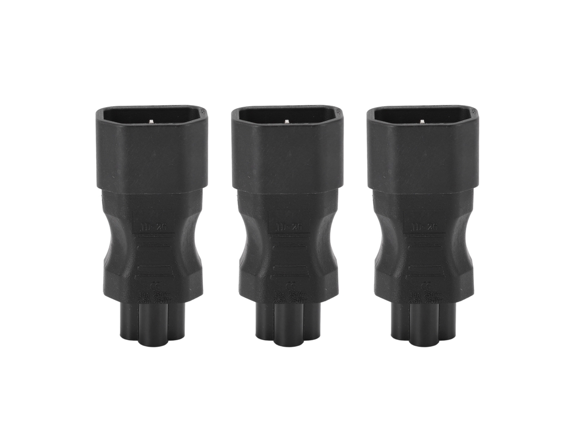 Adaptador De Energia Iec320 C14 Para C5 3pcs 250v 2500w Conector Conversor Plug Pvc 2.5a-10a