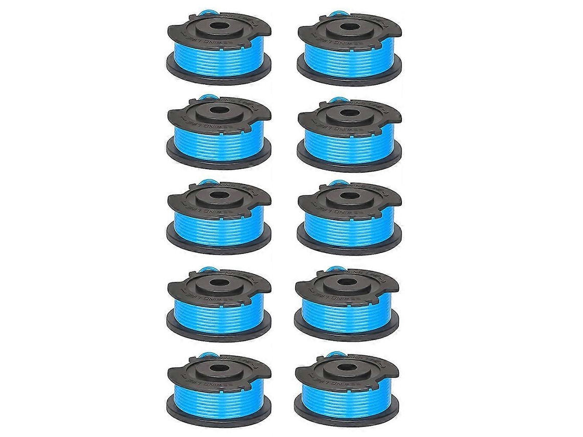10 Carretes De Nailon Para Cortacésped (29252 Y 29092) Para Carretes De Alambre De Desbrozadora Greenworks 21362