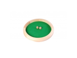 ENGELHART Pista de dados de madera 29 cm para niños a partir de 6 años