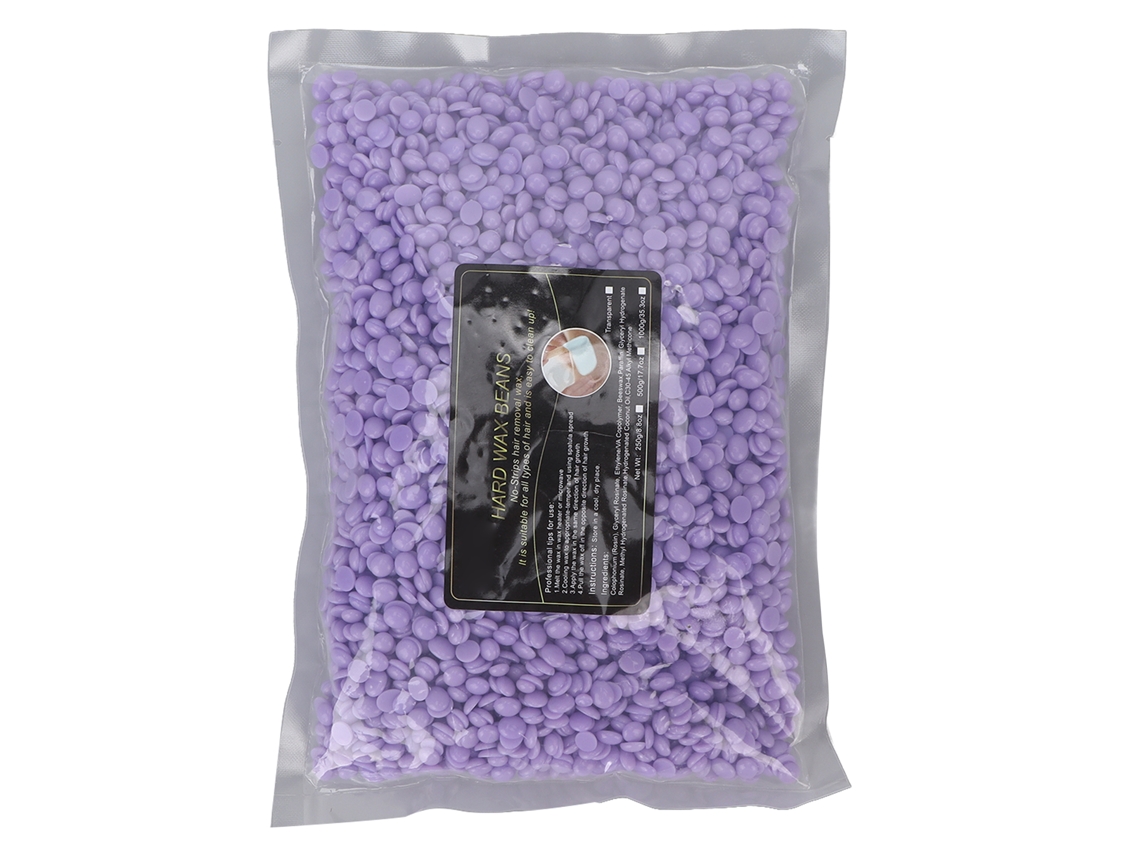 Cera Depilatoria Unisex Para Cuerpo Y Rostro Cera De Frijoles Púrpura Taro 500g
