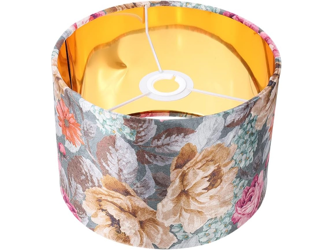 Lámpara Decorativa De Tela Con Estampado Floral, Accesorio De Iluminación Para Uso En Interiores.