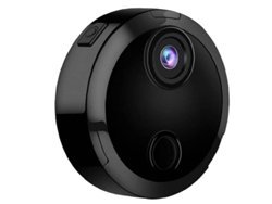 Mini cámara de seguridad 1080P HD con wifi, detección de movimiento, visión nocturna, control remoto inalámbrico para protección familiar, Yizhood (negra)