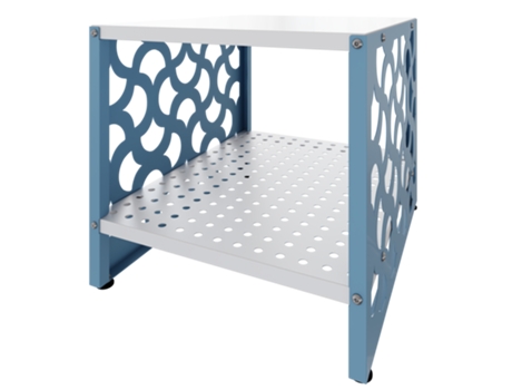 Cabecero Dominio Metálico Estantes DOMÍNIO METÁLICO Metal Azul (40x50x60cm)