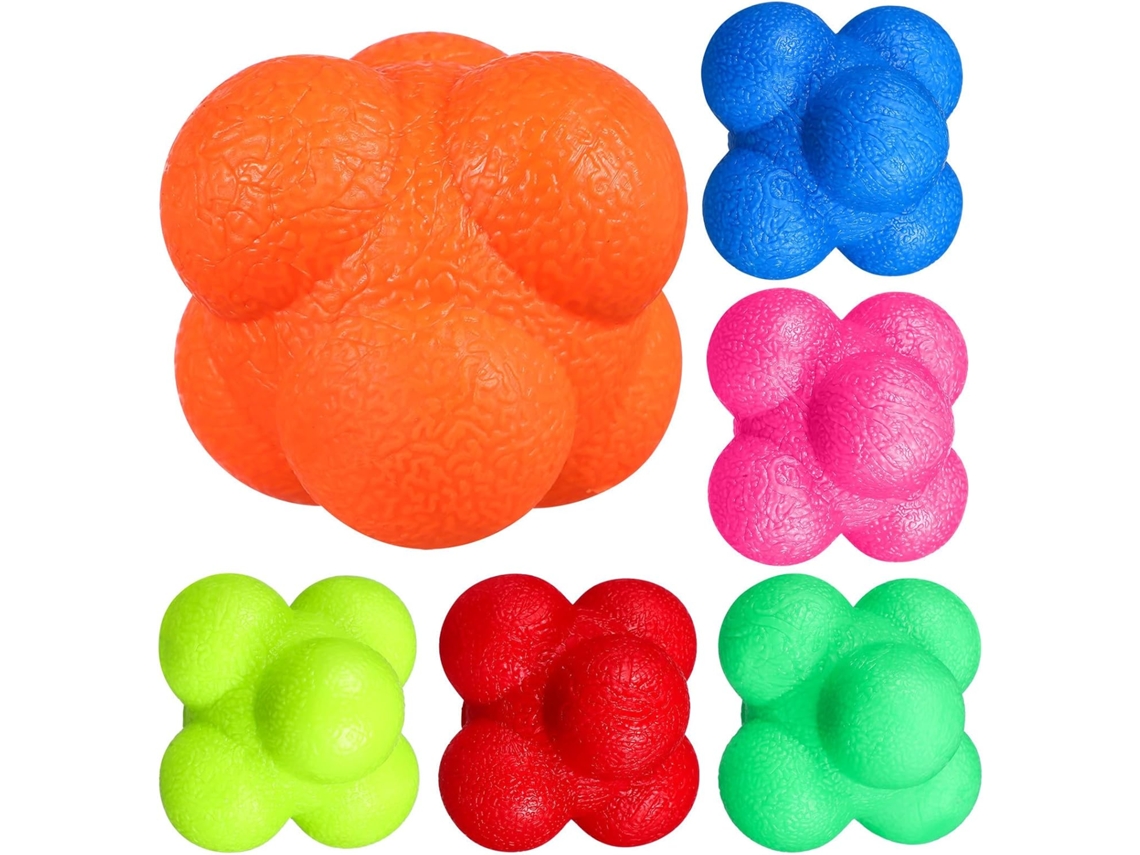 Pelota De Reacción, 4 Cm, Colorida, Para Entrenamiento De Agilidad Y Reflejos.