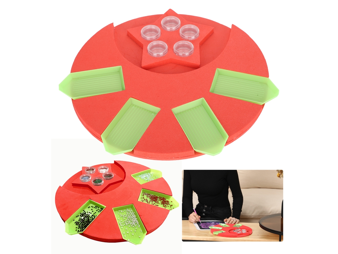 Kit Organizador De 10 Piezas Para Pintura De Diamantes Con Bandeja, Soporte Y Almacenamiento.