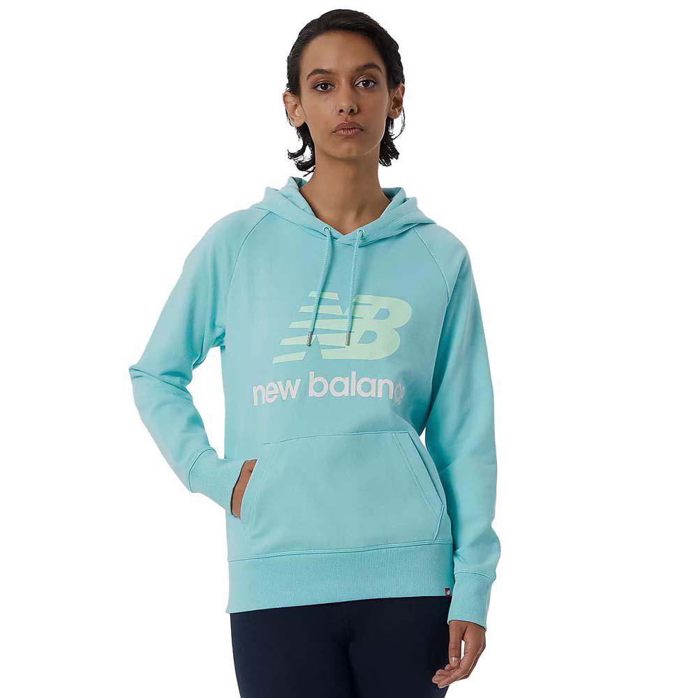 Sudaderas Con Capucha para mujer new balance essentials azul fitness lifestyle verde