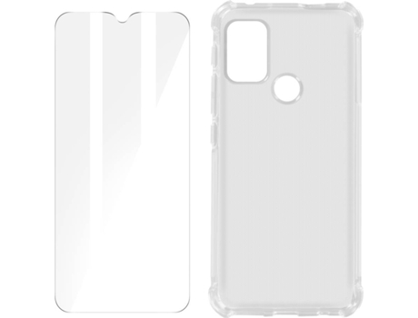 Kit Funda + Protector de Pantalla Motorola Moto G20 AVIZAR Cristal Templado (Transparente)