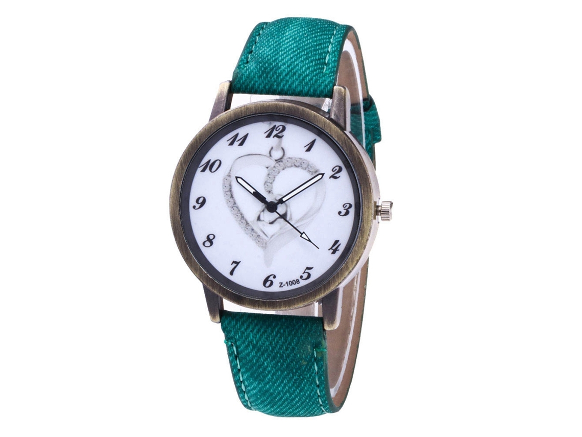 Reloj De Pulsera De Cuarzo Con Correa, Estampado Vaquero, Brújula, Unisex, Blanco, Zhoulianfa